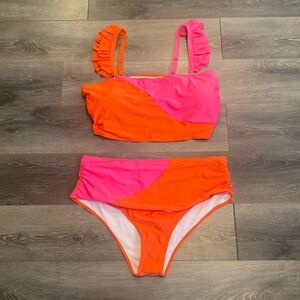 SHEIN Pink and Orange Swimsuit  4XL NWOT